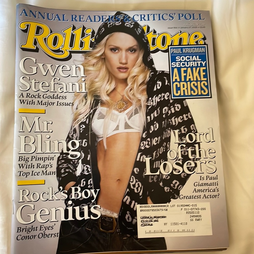 Rolling Stone Magazine Gwen Stefani Cover Jan 27, 2005